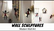 Modern wall Art/ wall sculptures/ Home decor/ New ways to decorate your Home/ wall decorations