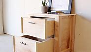 DIY File Cabinet--Woodworking Plans to Build a Wooden Filing Cabinet
