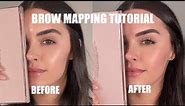 HOW TO FIX UNEVEN BROWS | BROW MAPPING 😍