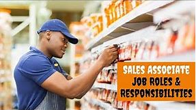 Sales Associate Job Roles and Responsibilities