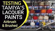 Tamiya Lacquer Paints - Full Test And Review - Airbrush & Brushed - Awesome Results !!