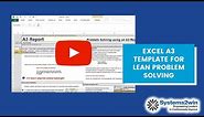 Excel A3 template for lean problem solving