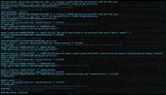 Light Blue Hacker Screen Full HD 60 FPS 1 Hour