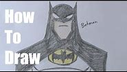 How To Draw The Batman Easy Version