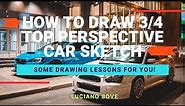 How to Draw Cars- TOP VIEW PERSPECTIVE- (for beginners) Luciano Bove