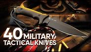 40 Ultimate Military Tactical Knives for Survival & Self Defense