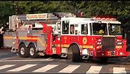 Philadelphia Fire Department BRAND NEW Tower Ladder 2, Squrt 8 & New Battalion 4 Responding