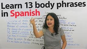 13 Funny & not funny Spanish phrases using body parts