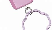 Silicone Loop Phone Lanyard with Little Bells, Cell Phone Hand Wrist Lanyard Strap with Key Chain Holder, Universal for Phone Case Anchor Fit All Smartphones-Bell/Purple