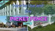 How to build a picket fence for garden | Buy fence in India |