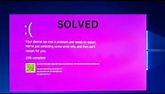 How To Fix Pink Screen Of Death In Windows 10/11