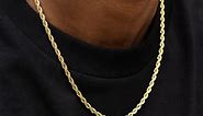 Rope Chain in Yellow Gold- 4mm