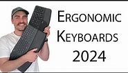Ergonomic Keyboards 2024 - Logitech Wave 2023 vs Logitech K860 vs Microsoft Sculpt