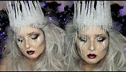 Ice Queen Makeup Tutorial | DIY Ice Crown | Jordan Hanz