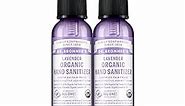 Dr. Bronner's - Organic Hand Sanitizer Spray (Lavender, 2 Ounce, 2-Pack) - Simple and Effective Formula, Cleanses & Sanitizes, No Harsh Chemicals, Moisturizes and Cleans Hands