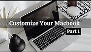 How to Make Your Macbook Aesthetic - Laptop Wallpaper Ideas - Canva Tutorial - Part 1