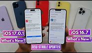 iOS 17.0.1 & iOS 16.7 Released | What's New? Should you update?