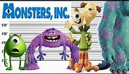 Monsters, Inc. Size Comparison | Monsters University and Monsters at Work Character Heights