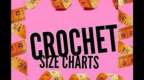 crochet size charts available by DIY From Home