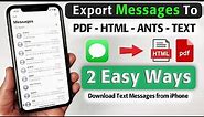 How to Download Text Messages from iPhone (2 Easy Ways Including Free)