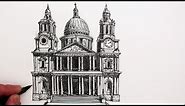 How to Draw Famous Buildings: St. Paul's Cathedral London
