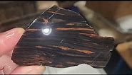 Cutting Some Beautiful Mahogany Obsidian Slabs - Cutting Rock