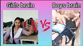 Girls VS Boys Brain 😂🤣 #memes