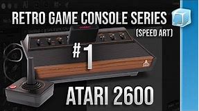 Retro Game Console - ATARI 2600 (Speed Art)