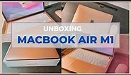 Unboxing Apple MacBook New Air M1 2020 - Rose Gold