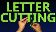 Letter Cutting Tutorial from A to Z (Uppercase) | Techniques Revealed!