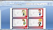 Printable Notebook Sticker Design in Microsoft Office Word Tutorial || Design Sticker in Ms Word
