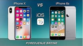 iPhone X vs iPhone 6s | Poredjenje brzine | iOS 15
