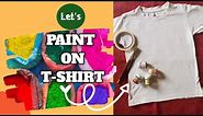 Hand-Painted Holi Special T-shirt | How to Paint on T-shirt | Fabric Painting 🎨