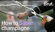 How to Saber champagne
