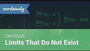 Limits that Do Not Exist | Calculus - Nerdstudy
