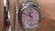 Rolex Midsize 31mm Candy Pink Dial Automatic Steel Ladies Watch 277200 Wrist Roll | SwissWatchExpo