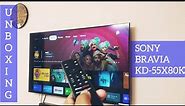 SONY BRAVIA KD-55X80K | UNBOXING | 2022 #sony #tv #80k
