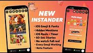 New Instander | iOS Emoji + iPhone Story with Timer + Fonts & 60-Sec Story and New Features 🔥