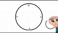 How to Draw an Analogue Clock Face