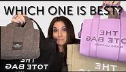 The ULTIMATE GUIDE To Marc Jacobs The Tote Bag!! Sizes, Features, Prices, Mod Shots, What Fits!
