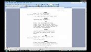 How to Use Microsoft Word for Screenwriting : Microsoft Office Software
