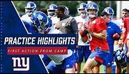 Giants training camp highlights with Eli Manning, Daniel Jones and Saquon Barkley