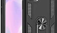 Korecase Compatible with iPhone 11 Case Heavy Duty Rugged 2 Layer Full Body Shockproof Metal Ring Holder Kickstand Black