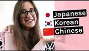 Learning Korean, Japanese & Chinese together | Comparison + tips