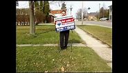 how to put up a for sale sign