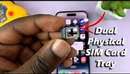 Dual SIM iPhone 14/14 Pro: What The Dual Physical SIM Card Tray Looks Like