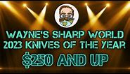 The BEST EDC Knives of the YEAR for $250 and up! Wayne’s Sharp World Knife of the Year Awards 2023!!
