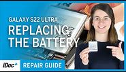 Samsung Galaxy S22 Ultra – Battery replacement [repair guide + reassembly]