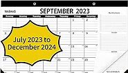 Desk Calendar 2023,July 2023- December 2024,18-Months,17''X 12'' Large Desk/Wall Calendars,Desk Calendar 2023-2024 perfect for Planning and Organizing Your Home,School or Office.