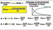 Chemistry - Chemical Kinetics (2 of 30) Reaction Rate- Definition